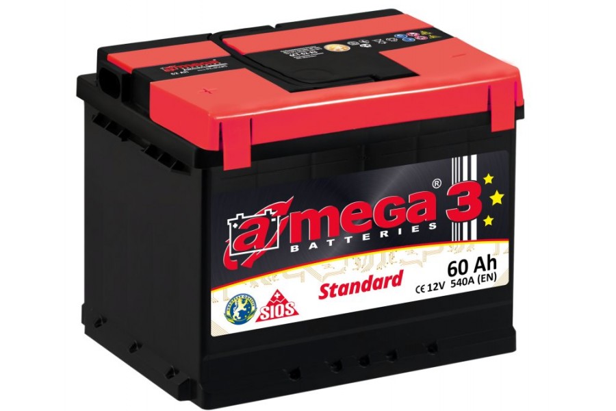 Аккумулятор A-mega Standard 60 R+ 540 A (EN)